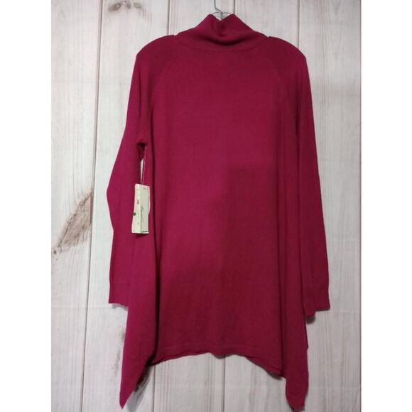 Kenneth Cole Ladies Large Pink Long Sleeve Cardigan Sweater‎ Wool Blend - Picture 2 of 8